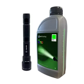 Packung UV-Lampe LUX 28 + UV-Farbstoff COLOR