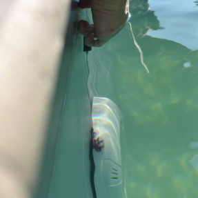 Blaue Farbstoff-Spritze – Präzise Lecksuche für Pools & Wasseranlagen